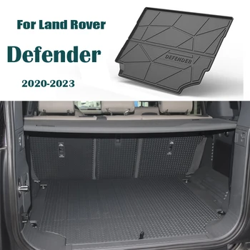 1 комплект автомобильного грузового коврика для багажника Land Rover Defender 2022 2023 2021 2020, подкладка для багажника, лоток для багажника, противоскользящие аксессуары для ковриков