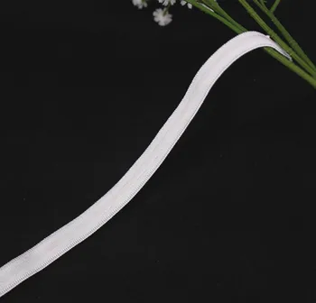 10 мм Белая эластичная эластичная тесьма, лента, отделка аппликацией, швейные принадлежности для ткани, Аксессуары для бюстгальтера, 50yd/T1144