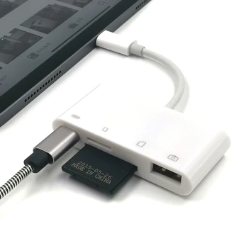 10 шт./лот 4 в 1 USB 3.1 USB-C камера Micro SD/TF кардридер адаптер для мобильного телефона Type C iPad Macbook