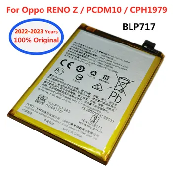 100% Оригинальный Oppo BLP717 4035 мАч Сменный Аккумулятор Для OPPO RENO Z PCDM10 CPH1979 Мобильный телефон BLP 717 Аккумуляторные Батареи