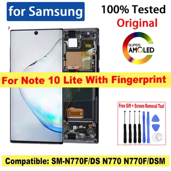 100% Протестированный ЖК-дисплей для Samsung Galaxy Note 10 Lite N770F с сенсорным экраном, дигитайзер, замена экрана для Samsung Note 10 Lite