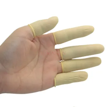 100 шт. одноразовых наборов для пальцев из латексной резины, антистатические наборы для пальцев, страхование труда в промышленности, толстый нескользящий колпак, покрытие для ногтей