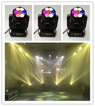 12шт Эффект луча сцены Движущиеся Головные Концертные огни 7x15 Вт RGBW 4в1 промывка светодиодного луча Zoom b eye движущийся головной свет