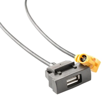 1шт 80 см Автомобильный Интерфейсный Кабель USB-Штекер-Адаптер Пластиковый USB-Разъем Черный Для Skoda Для Octavia RCD510 RSN315