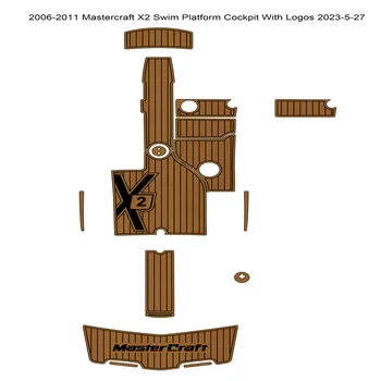 2006-2011 Mastercraft X2 Платформа для Плавания, Кокпит, Коврик для лодки, Пенопласт EVA, Тиковый коврик для пола