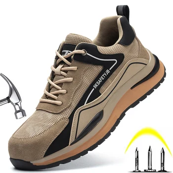 2023 Новые Дышащие Легкие Удобные Защитные Рабочие Ботинки, Мужская Уличная Защитная Обувь, Женская Спортивная Рабочая Обувь