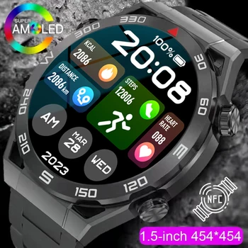 2023 Новые Мужские Смарт-часы ECG NFC 1,5 дюймов 454*454 HD Экран 360 мАч Часы с Набором номера GPS Отслеживание маршрута Smartwatch для IOS Android