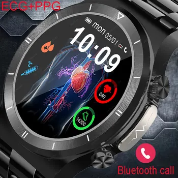 2023 Новые Смарт-часы с Bluetooth-вызовом, ЭКГ + PPG, Уровень глюкозы в крови, Смарт-часы Для Мужчин, Фитнес-трекер, Глюкометр, Термометр, Часы для здоровья