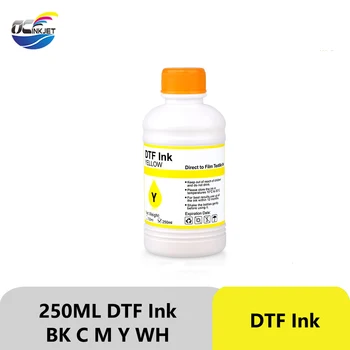 250 МЛ Объемных чернил DTF, 5 Цветов, Высококачественные чернила с Теплопередачей Для принтера DTF с прямой пленочной печатью Для Epson R2400 L1800 1390 XP600