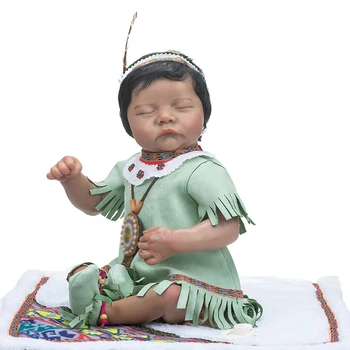 48 см кукла-младенец с хлопковым телом для маленьких девочек, реалистичная мягкая на ощупь высококачественная кожа