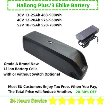 48volt Hailong Plus SSE-086 Аккумулятор для электровелосипеда 48V 15Ah 18Ah 20Ah 36V 15Ah 20Ah 25Ah 52V 15Ah 250w 500w 750w 1000w Аккумулятор для электровелосипеда
