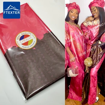 5 Ярдов Бассейна Riche Оптовая Цена 2022 Африканская Кружевная Ткань С Принтом Бассейна Riche Оригинальная Парча Сенегал Женское Повседневное Платье Для Шитья