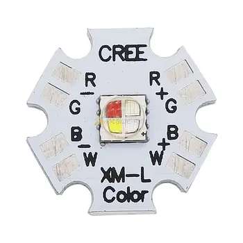 5 шт. Cree XLamp XML XM-L RGBW RGBWW RGB + Холодный/Теплый белый 12 Вт 4 чиповых светодиодных излучателя, установленных на 20 мм звездообразной печатной плате Для освещения сцены