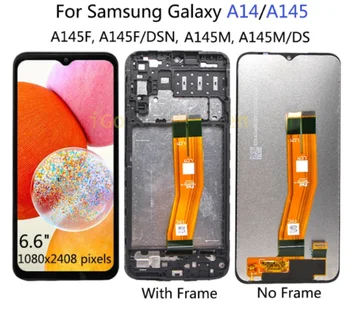 5 шт. Оптовая продажа Для Samsung Galaxy A14 4G A145F/A145F/DSN ЖК-дисплей с сенсорным экраном Дигитайзер