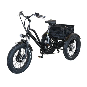500 Вт 750 Вт 20-26 дюймов доставка грузов экспресс электрический трехколесный велосипед для поездок на работу, транспорт для кемпинга, электрический трехколесный велосипед