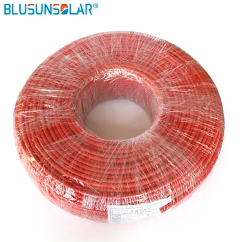 500 м/лот Высококачественный красный и черный Высококачественный Солнечный фотоэлектрический кабель 4,0 мм кв. XLPE PV Провод Удлиненный кабель XC0182