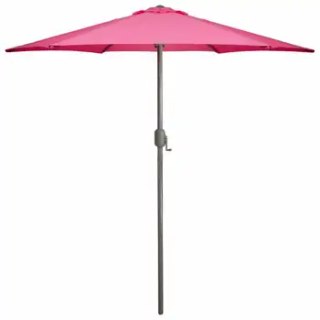 6,5 футов Уличный зонт для внутреннего дворика с рукояткой для сада на пляже