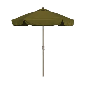 7,5-дюймовый зонт для патио из полиэстера с поворотным механизмом, разноцветный