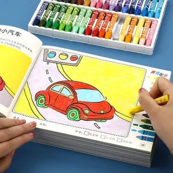 8 томов в наборе Книги для рисования, Доска для рисования Каракулей, Детская книжка-раскраска, Обучающая Игрушка Для детей, цветная Художественная книга