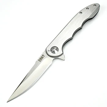 CRKT-7076 открытый кемпинг высокое качество 8Cr13MoV сталь EDC карманный защитный тактический нож походный рыболовный складной нож для женщины