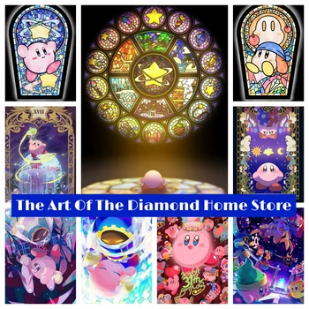 Cute-K-Kirbys 5D DIY AB Алмазная живопись, мозаика, Мультяшное Хобби, игра, вышивка крестиком, домашний декор ручной работы, детский подарок