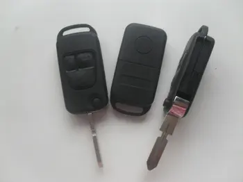 Filp Складной Чехол для дистанционного ключа с 3 кнопками, замена корпуса На неразрезное лезвие для ключей Hu39 для Mercedes-Benz, 5 шт./лот