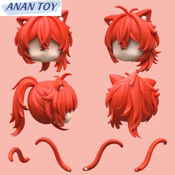 Genshin Impact Diluc Hair Ob11 Ob22 Кукольный парик YMY, изделие ручной работы по индивидуальному заказу, аксессуары для игрушек аниме-косплея
