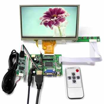 HD MI VGA 2AV ЖК-плата контроллера + 7-дюймовый AT070TN90 800X480 ЖК-экран с сенсорной панелью