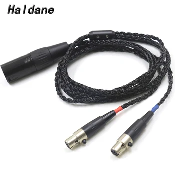 Haldane Ярко-черный 16-ядерный кабель для наушников, замена, обновление для Audeze LCD 3 LCD-2 LCD2 LCD-4