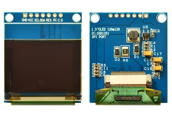 IPS 1,27-дюймовый 7-контактный SPI Полноцветный OLED-дисплей с адаптерной платой SSD1351 Drive IC 128 (RGB) * 96 Параллельный интерфейс