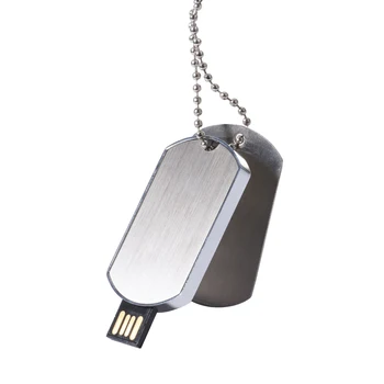 JASTER Новый Симпатичный металлический USB флэш-накопитель 2.0 Солдатское ожерелье Объем памяти 4 ГБ 32 ГБ 64 ГБ Лазерная Гравировка Бесплатный пользовательский логотип