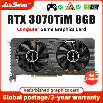 JIESHUO RTX3070TI M 8GB Без LHR GDDR6 256-битная компьютерная видеокарта Nvidia RTX 3070TI M 8GB для майнинга или игровой ПК RTX3070 TI