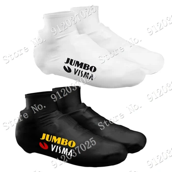 Jumbo Visma Team 2022 Бахилы для Велоспорта, Зимние Чехлы Для Шоссейной велосипедной обуви, Майки MTB, Пылезащитные Нескользящие Велосипедные Галоши Для Улицы