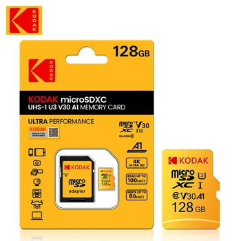 Kodak 100% Оригинальная TF Карта Micro SD Карта памяти Micro SD Class 10 microsd 32 ГБ 64 ГБ 128 ГБ 256 ГБ Смартфон Планшет Камера gopro