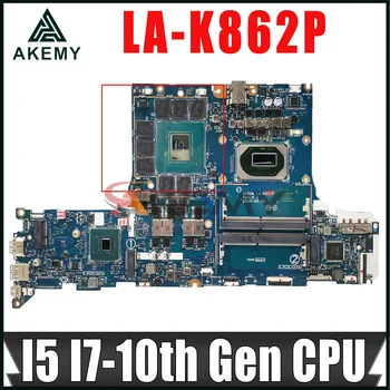 LA-K862P для ноутбука Acer Predator PH315-53-71HN Материнская плата с процессором: I5-10300H I7-10750H Графический процессор: GN20-E5-A1 (RTX3070) 8 ГБ 100% тест