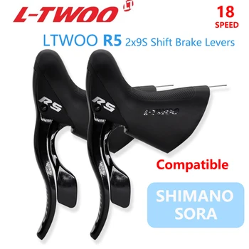 LTWOO R5 Переключатели Для Шоссейных Велосипедов 2x9 Скоростные Переключатели Для Шоссейных Велосипедов Рычажный Тормоз, Совместимый С Shimano 9s/18s Seris Запчасти Для Велосипедов