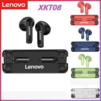 Lenovo XKT08 TWS Bluetooth Наушники Заушник Беспроводные водонепроницаемые спортивные наушники с микрофоном Сенсорное управление Hi Fi 9D Стерео
