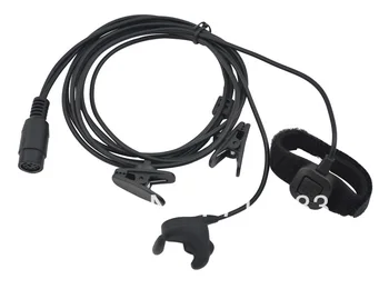 M штекер 2-проводной PRO Ear vibration с кабелем управления и микрофоном для Motorola GP300 GP88 GP88S GP3688 P040 CP140 GP3188/HYT TC-500