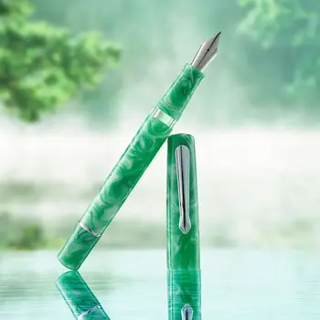 Nahvalur Schuylkill Высококачественная перьевая ручка из смолы для заправки поршневых чернил, подарочная ручка для бизнеса