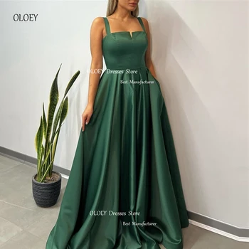 OLOEY, Простые вечерние платья Трапециевидной формы Длиной до пола, без рукавов, Дубай, Арабские женские платья для выпускного вечера, Длинное официальное платье для вечеринки