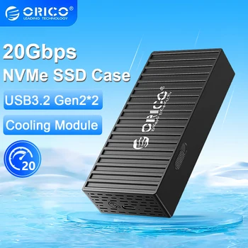 ORICO 20 Гбит/с M.2 NVMe SSD Корпус Type C для PCIe NVMe M.2 SSD Адаптер Чехол USB 3,2 GEN2x2 Поддержка UASP для NVMe SSD pc case