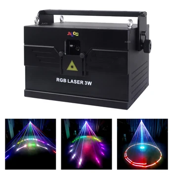 Pro ILDA 15-40 K Galvo 3 Вт-10 Вт RGB Красочный DPSS Лазерный Анимационный Сканирующий Проектор Освещает Дискотеку DMX Лучом DJ Party Show Сценическое Освещение