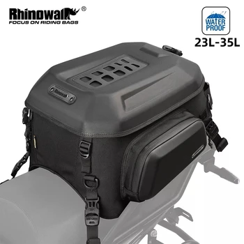 Rhinowalk 23L-35L Расширяемая сумка для заднего сиденья мотоцикла, Прочный Водонепроницаемый Шлем, Рюкзак, Чемодан, чехол для водителя MT2335