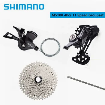 SHIMANO DEORE M5100 M5120 M7000 Sunrace CSMS8 11s Групповой набор Для MTB Горного Велосипеда Включает В Себя Кассетную Цепь заднего Переключателя передач