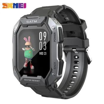 SKMEI 380mAh Умные часы для плавания 1,71 дюйма IP68 Водонепроницаемый Монитор сердечного ритма, шагомер, спортивные умные часы для мужчин для Android ios