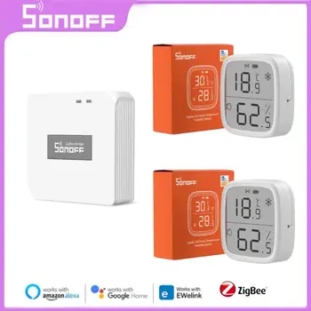 SONOFF SNZB-02D / SNZB-02 Zigbee Датчик температуры и влажности Esp32 Для мониторинга в режиме реального времени Через Ewelink Alexa Google Home