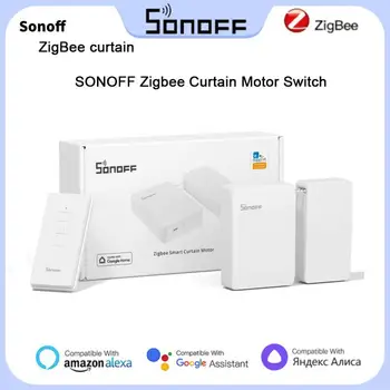 SONOFF ZB Автоматический Интеллектуальный двигатель для штор Zigbee Переключатель двигателя для штор Приложение дистанционного управления Работа с Alexa Google Home Assistant