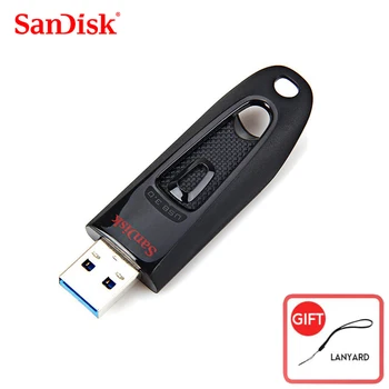 SanDisk USB 3,0 Флэш-накопитель CZ48 256 ГБ 128 ГБ 64 ГБ 32 ГБ 16 ГБ Флеш-накопитель Крошечная Флешка Memory Stick Устройство хранения Данных Флэш-накопитель