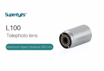 Supereyes 20 см L100 для линз микроскопа, Сменный длиннофокусный объектив для цифрового микроскопа B011