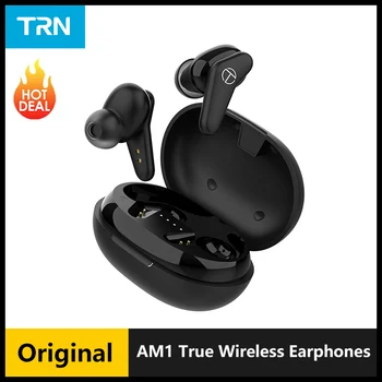 TRN AM1 TWS True Wireless Bluetooth-совместимые наушники 5.0 Динамические наушники с сенсорным управлением, Шумоподавляющая спортивная гарнитура 2023